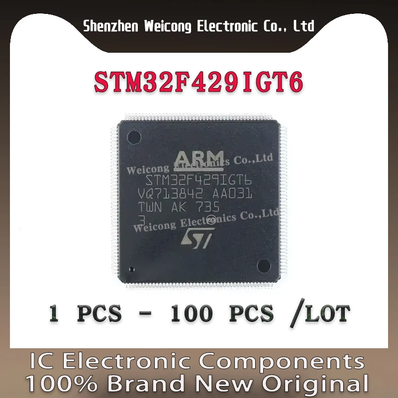 

STM32F429IGT6 STM32F429IGT STM32F429IG STM32F429I STM32F429 STM32F STM32 STM New Original IC MCU Chip LQFP-176
