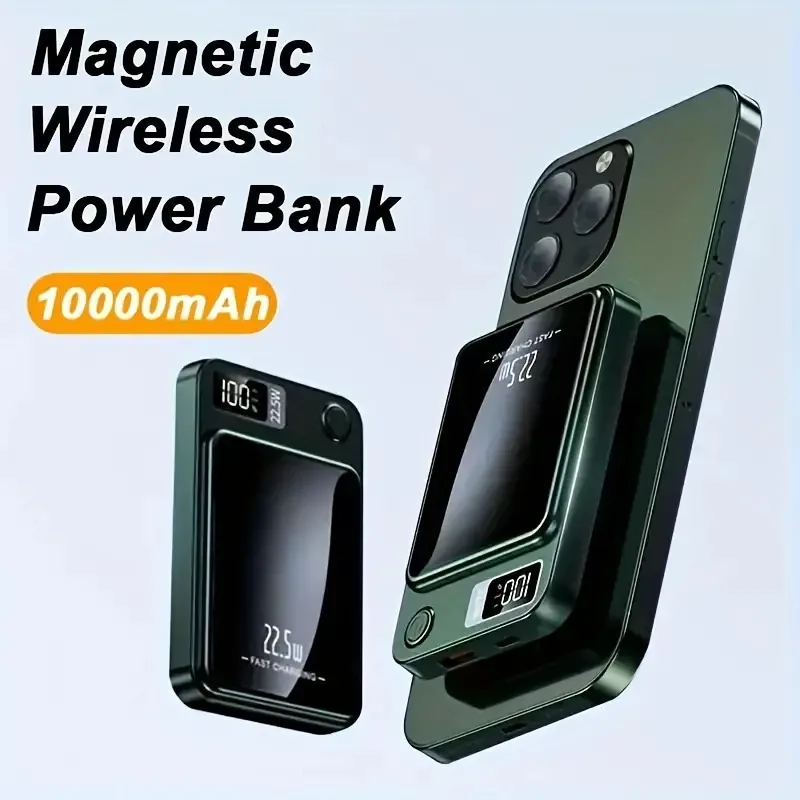 50000Mah Power Bank 22.5W Batteria Ricaricabile Wireless Ricarica Magnetica Fastmini Tesoro Di Ricarica Per Iphone Xiaomi Huawei