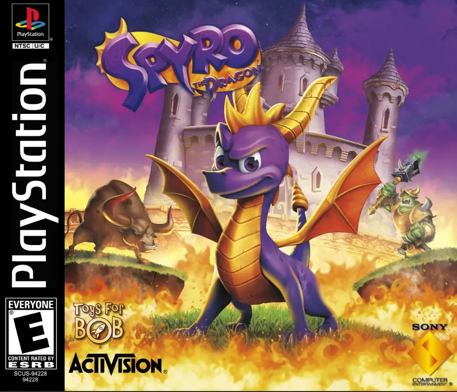 Jeu PS1 Spyro The Dragon – Sony PlayStation – État Correct