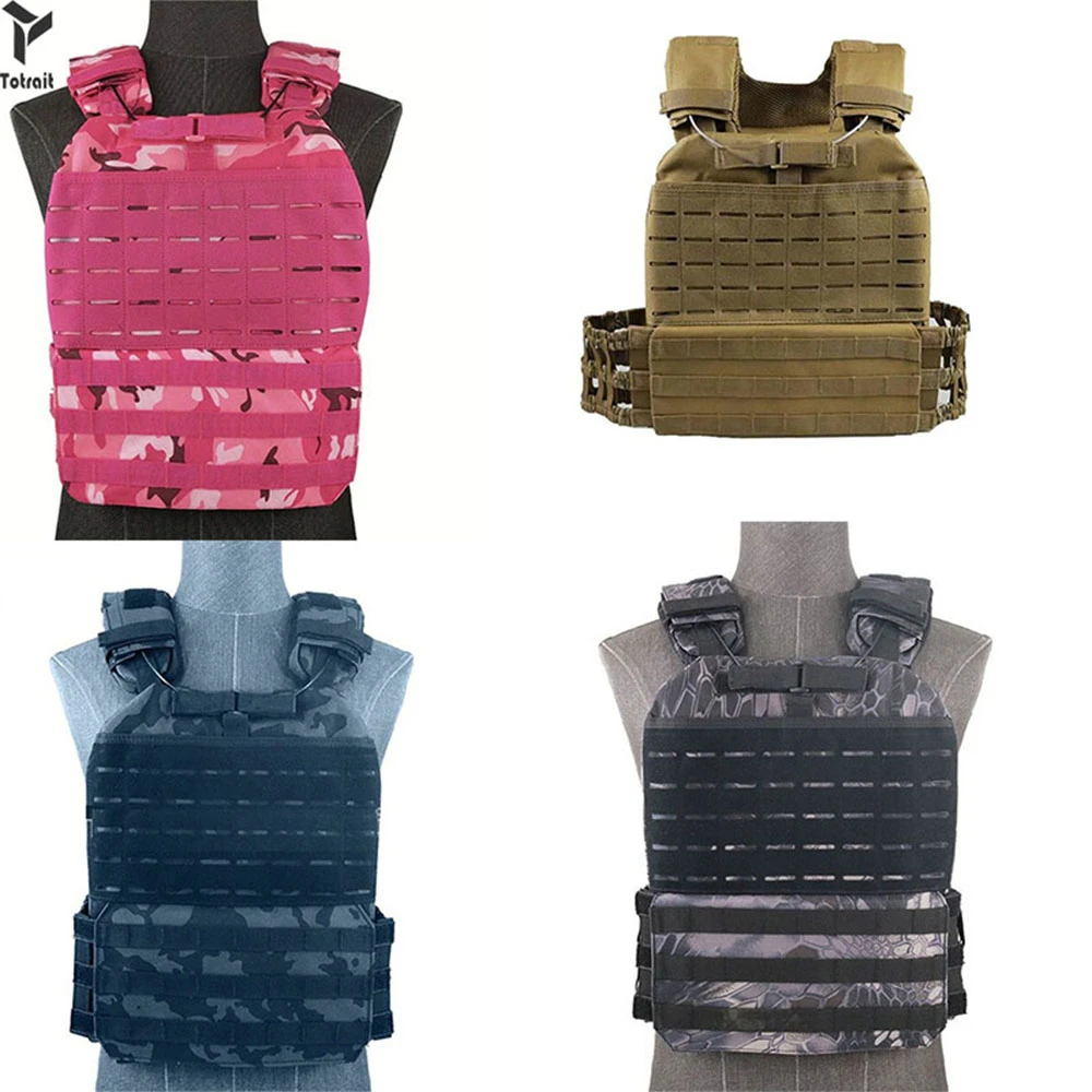Totrait chaleco táctico de alta calidad Molle Airsoft aparejo de pecho ligero, chaleco de caza al aire libre| | - AliExpress