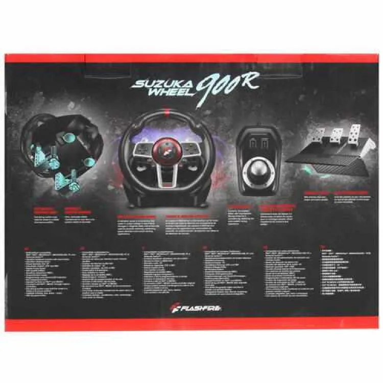 Steering wheel Flashfire Suzuka racing wheel es900r Black