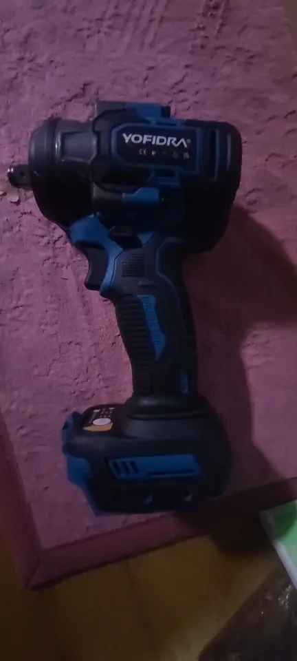 YOFIDRA Brushless 1200N.M Torque Electric Impact Wrench Cordless Electric Screwdriver Power Tools For Makita 18V Battery Pin photo review