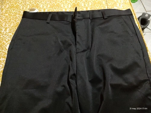 Men's Summer Thin Fashion Business Casual Suit Pants Long Pants Men's Elastic Straight Sleeve Formal Pants Plus Size 28-40 photo review