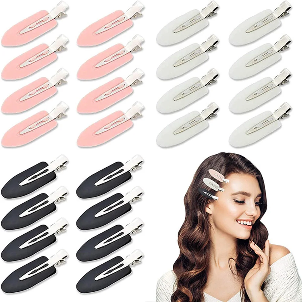 

10Pcs No Bend Hair Clips Creaseless Duckbill Clip for Makeup Application Women Girl Hairstyle Non Crease Hairpin Bangs Barrettes