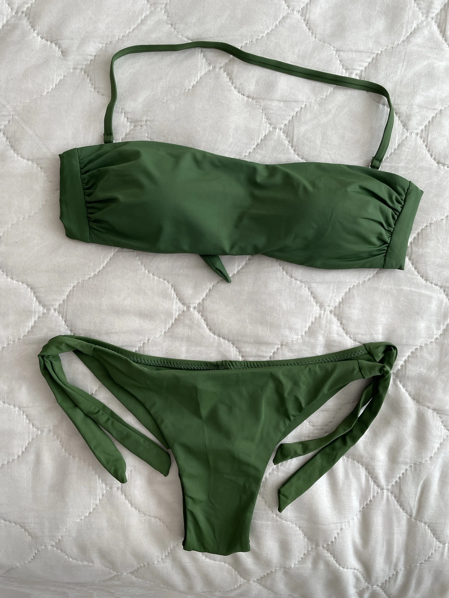 EONAR Bikini 2025 Solid Women Swimsuit Brazilian Cut Bottom Bikini Set Push Up Swimwear Femme Bathing Suits Sport Beach Wear photo review