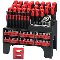 Набор магнитных отверток из 117 предметов с пластиковым рейтингом включает прецизионную отвертку и отвертку с храповым механизмом, инструменты «сделай сам»