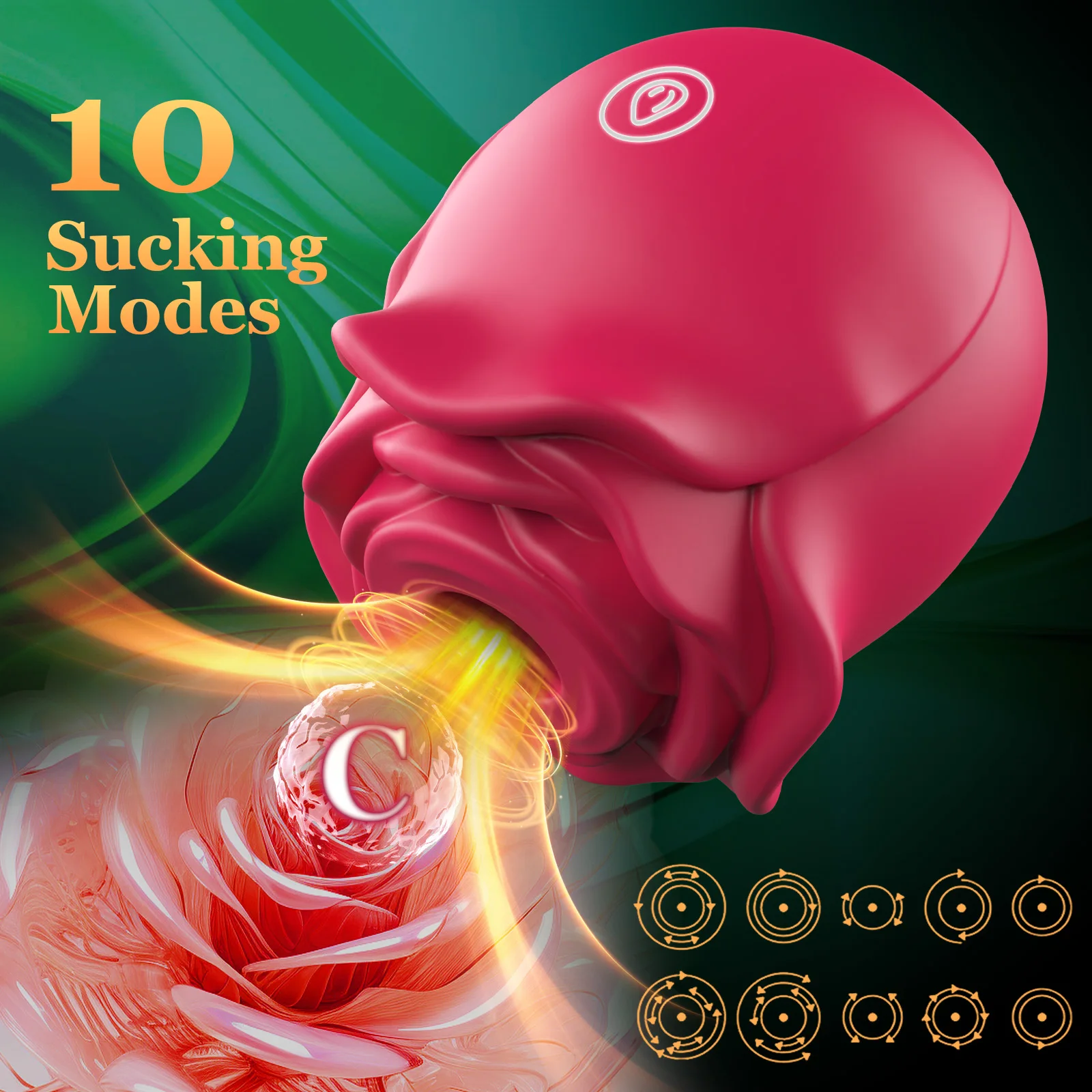 Vagina Sucking Vibrator Rose Toy for Women with Sucking Vibrating 20Modes Anal Sex Toy Clitoral GSpot Nipple Vibrator
