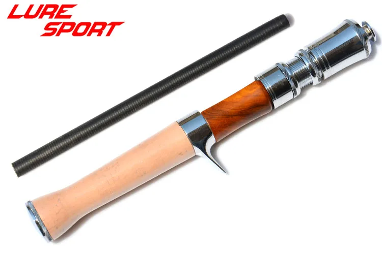 Lures port Aluminium guss Rollen halter mit Schloss hülsen 10cm Kork griff 19cm Blank rod Bauteil Reparatur DIY Zubehör – Detail 9