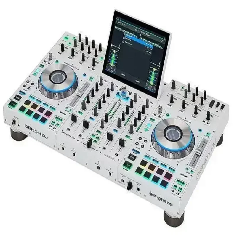 Denon Dj Prime 4 화이트 한정판 독립형 Dj 컨트롤러, 배송 준비 완료