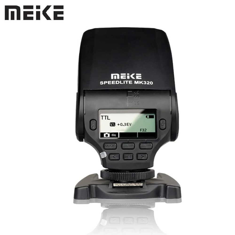 Meike Mk 320 Lcd Ttl Gn32 Mini Speedlite Flash Ha Condotto La Luce Per Nikon J1 J2 J3 D7100 D5300 D5100 D5200 D5000 D3300 D3200 D3100 D750