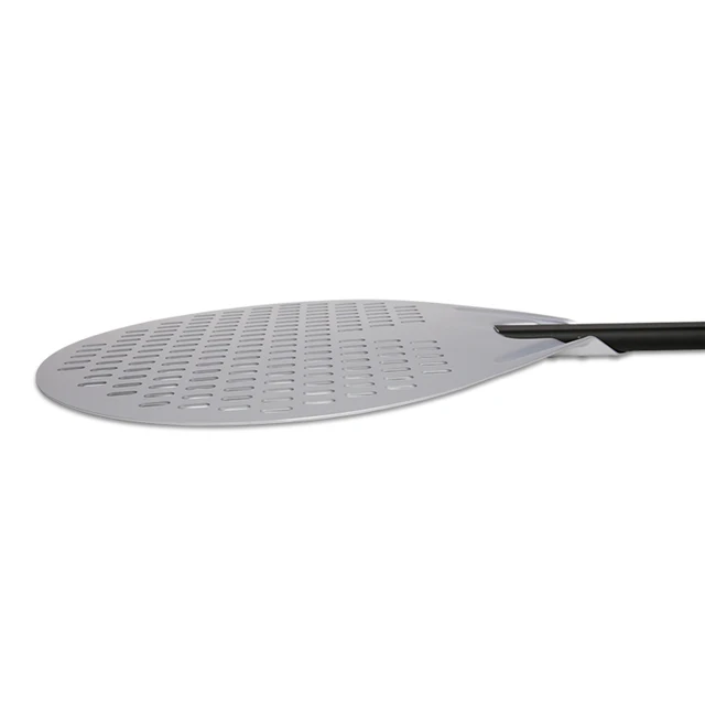 Spatule Ronde à Pizza avec Poignée en Bois Raclette à Pizza Pelure en Acier  Inoxydable, Grande