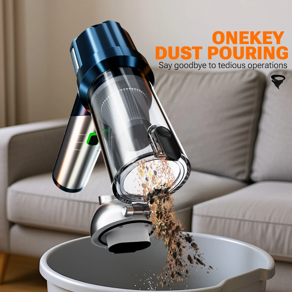 SZUK New Mini Car Vacuum Cleaner Wireless Handheld Vacuum Cleaner Cleaning Machine Strong Suction Portable Vacuum Cleaner Car 6