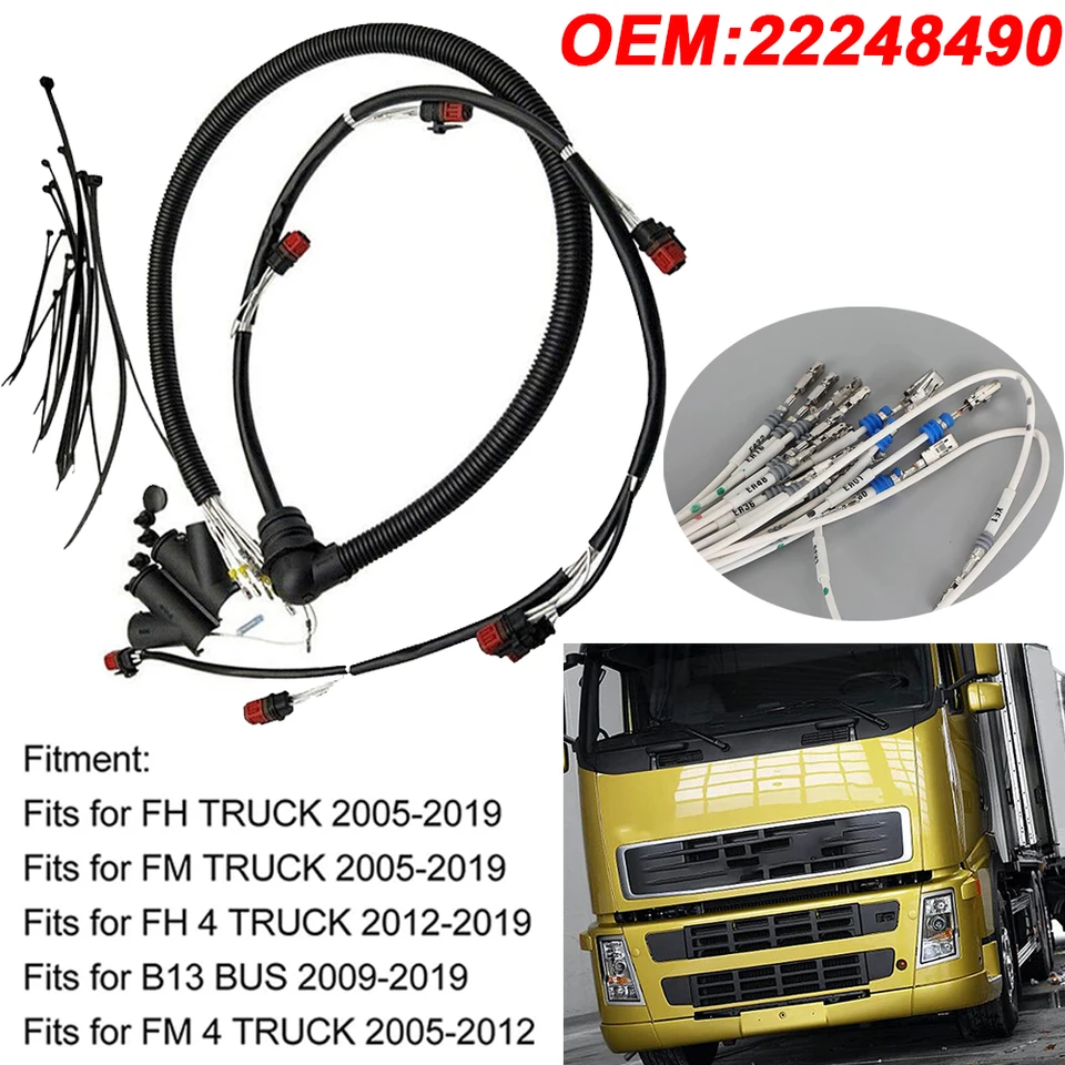 連絡用 Injector Wire Harness 22248490 for Volvo Truck FH/FM ENG-VE13 Bus B13R