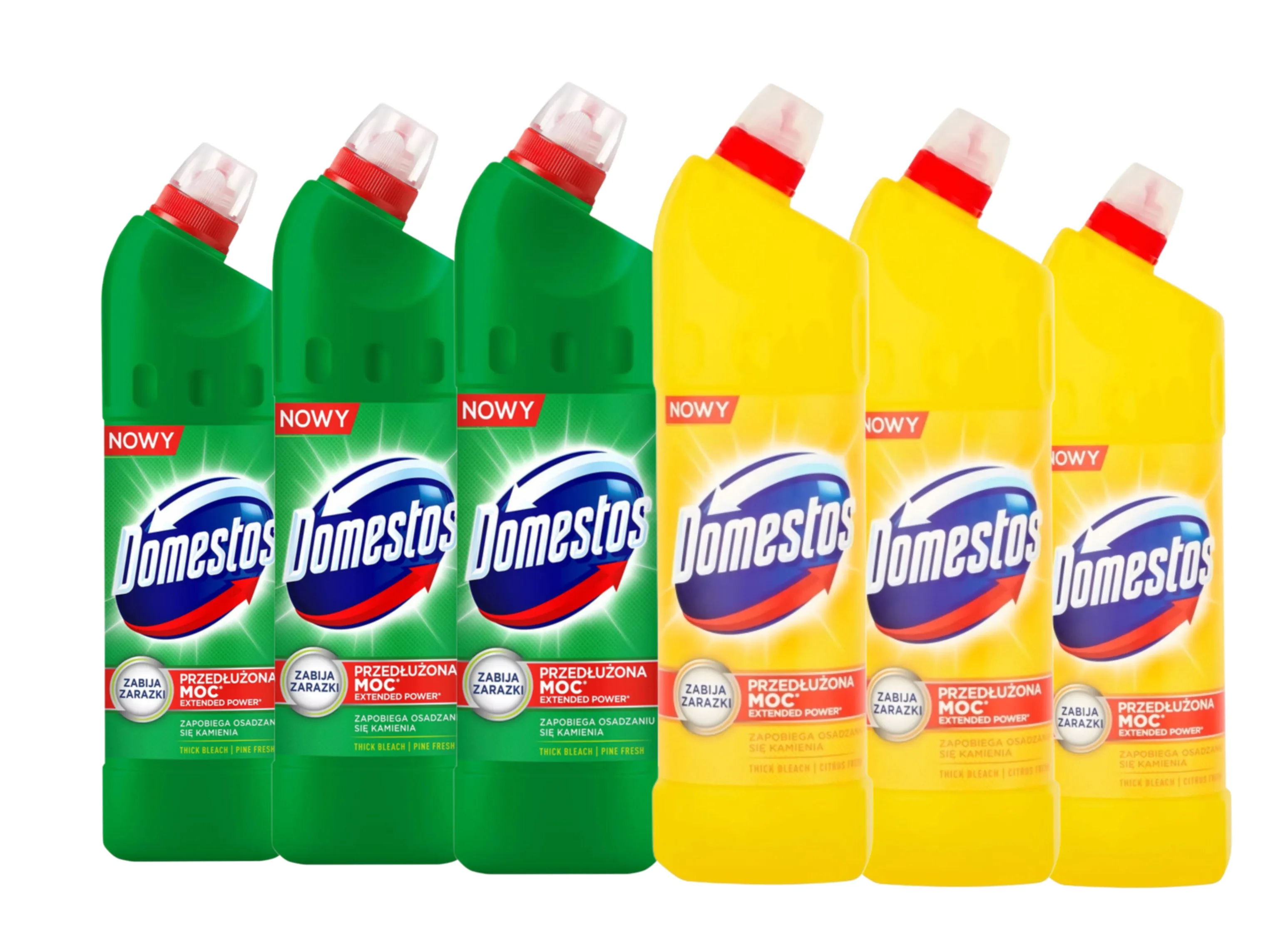 DOMESTOS Płyn do WC CITRUS+PINE 6×750 ml  z Polski za $16.03 / ~60zł
