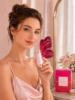 VALAYA Style Eau de Parfum for Women 100ml Floral Fruity Musk Fragrance Long Lasting Pink Butterfly Bottle Perfume Gift 1