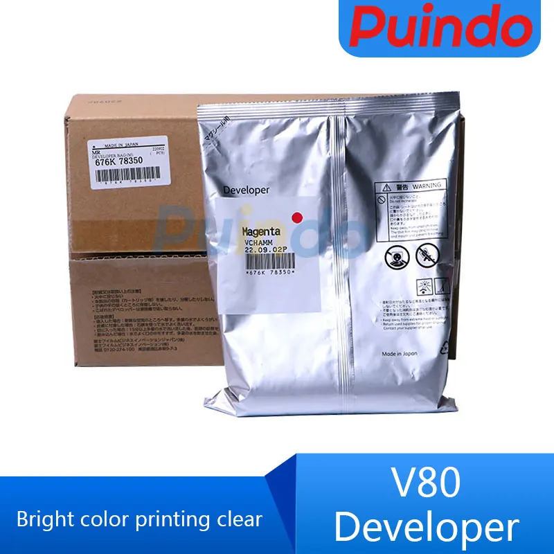 

Оригинальный Новый Набор 4-х цветных V80 Deveioper для Fuji Xerox V180 железная пудра V2100 V3100 разработчик-копир