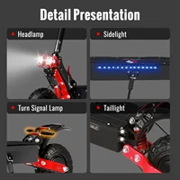 X7/X7PRO 3600W Scooter électrique 60-65 km/h 3600W double moteur Escooter 11 pouces 48V 21Ah 45-60km kilométrage Scooter électrique pliable 2