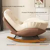 Rocking Chair Balcony Home Technology Cloth Rocking Chair Living Room Leisure Rocking Chair, Modern Rocking 4