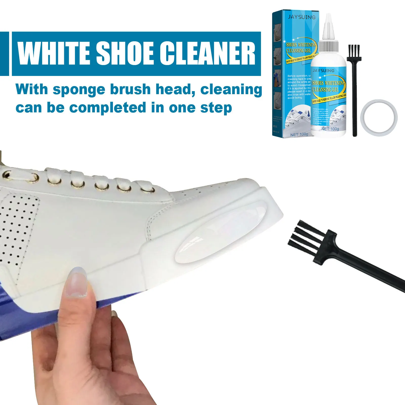 White Shoe Whitening Cleansing Gel Cleaner