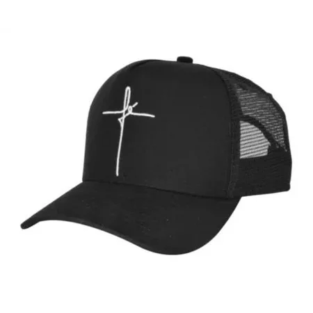 Trucker Faith Cap Adult Unisex Flat Curved Tab With Adjustable Screen Ready Delivery 2