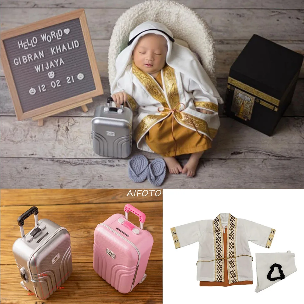 Newborn Photography Props Baby Creative Props Mini Trunk Suitcase Luggage Fotografia Studio Accessories Bebe Diy Photo Props 1