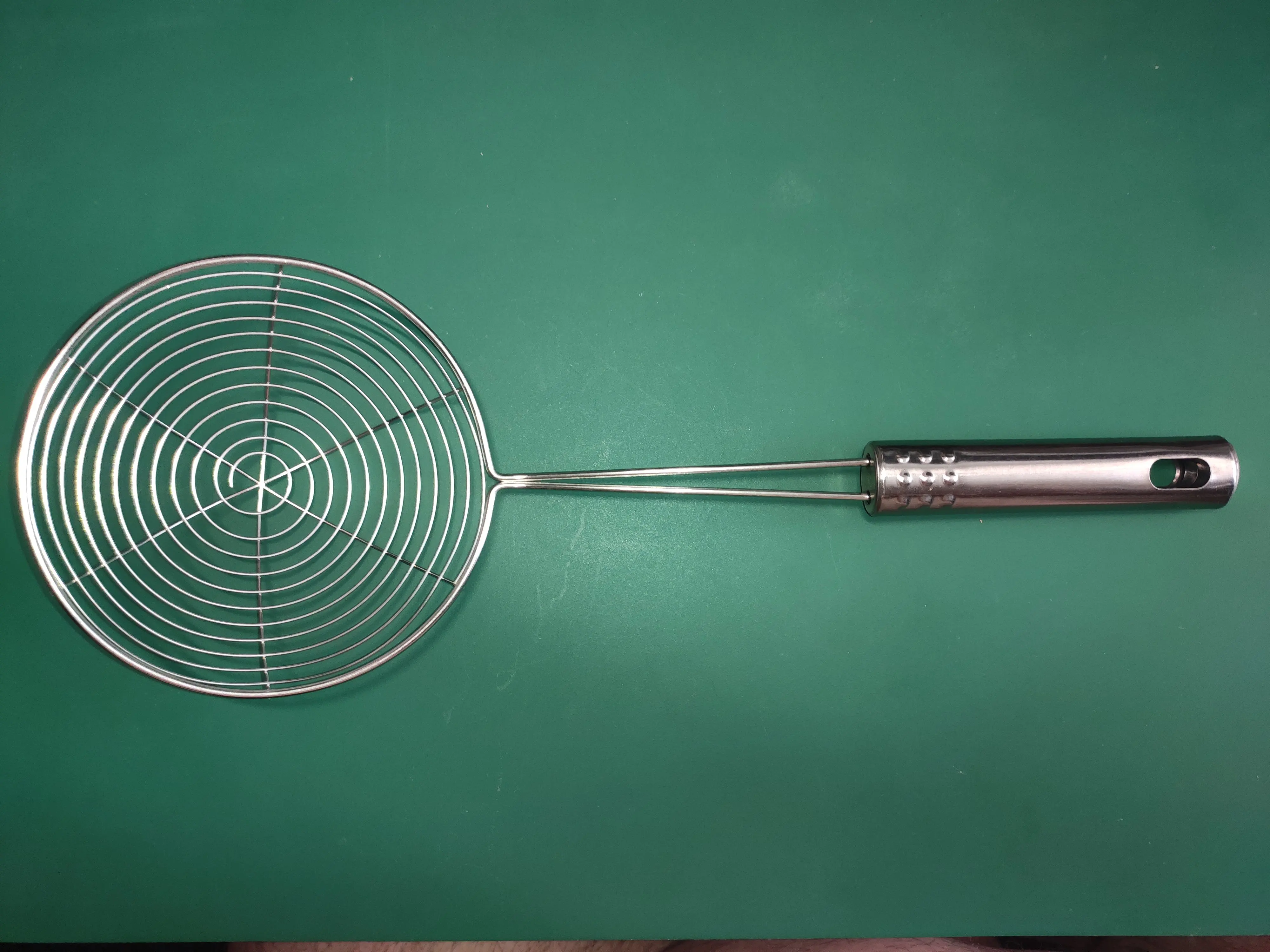 3 Size Set Stainless Steel Colander Household Noodle Dumpling Hot Pot Filter Screen Pearl Line Drain Large Fried Strainer photo review