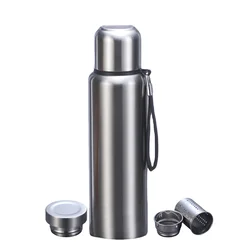 High - Capacity Outdoor Stainless Steel Thermal Flask - Insulated Sports Water Bottle - 500 - 1500ml (1200ml)