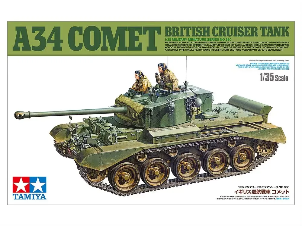 

Tamiya 35380 1/35 Scale Military Model Kit WWII British Cruiser Tank A34 Comet