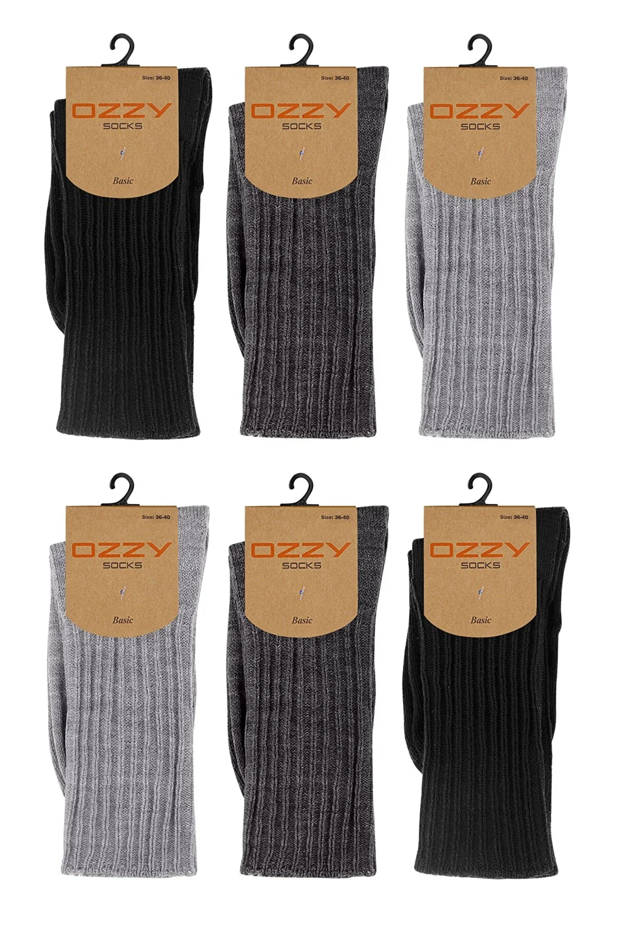 

6 Pairs Women's Winter Wool Sleeping Socks Soft Touch 80% Wool Acrylic 18% Polyamide 2% Elastane Protection, Comfort, extra Soft