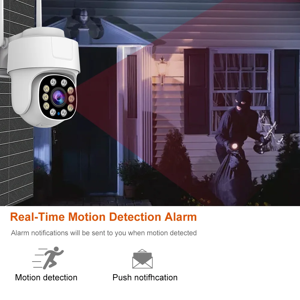 10X PTZ Zoom Wifi Camera Tuya Smart Outdoor Home Security Video Surveillance 5MP Wireless IP Cameras AI Automatic Human Tracking 5