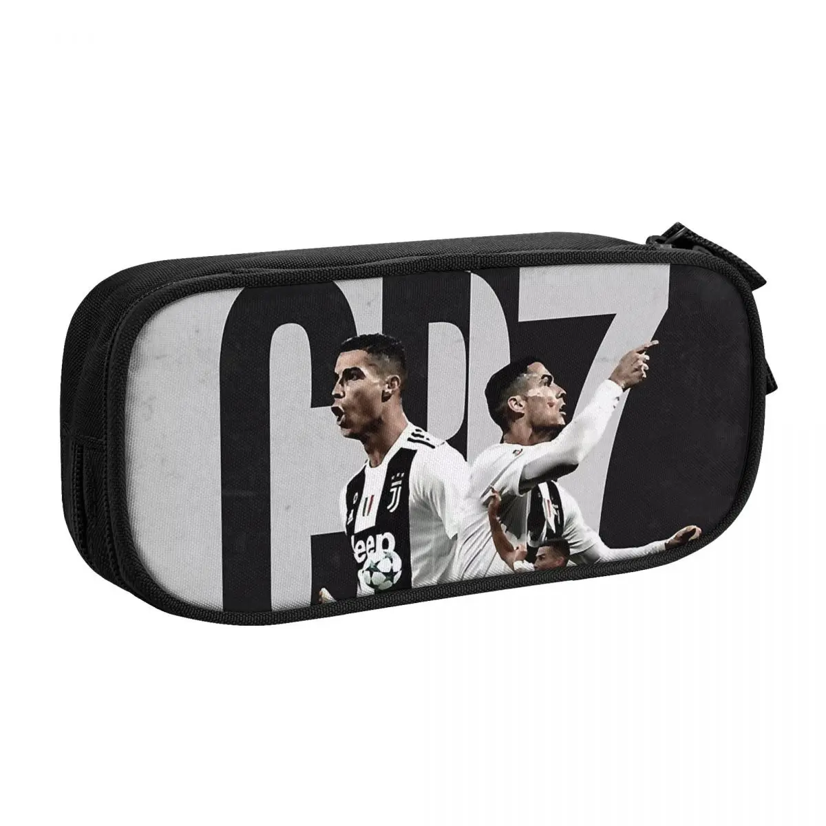 

Ronaldo Fashion Football Pencil Case CR7 Pen Box Bag Girls Boys Large Storage Students School Cosmetic Pencilcases