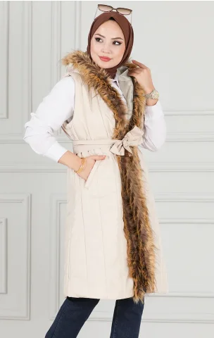 Kled Detayl) Tesettur Yelek Uzun Muslimate Elbise Sam Giyim Avrupa Bayan Muslauman Moda Arap