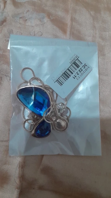 Blue Rose Long Adjustable Necklace photo review