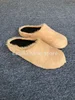 Roman Platform Thick Soled Round Toe Genuine Leather Slippers for Women Horse Hair Half Slippers Casual Flat Shoes Outer Wear 6