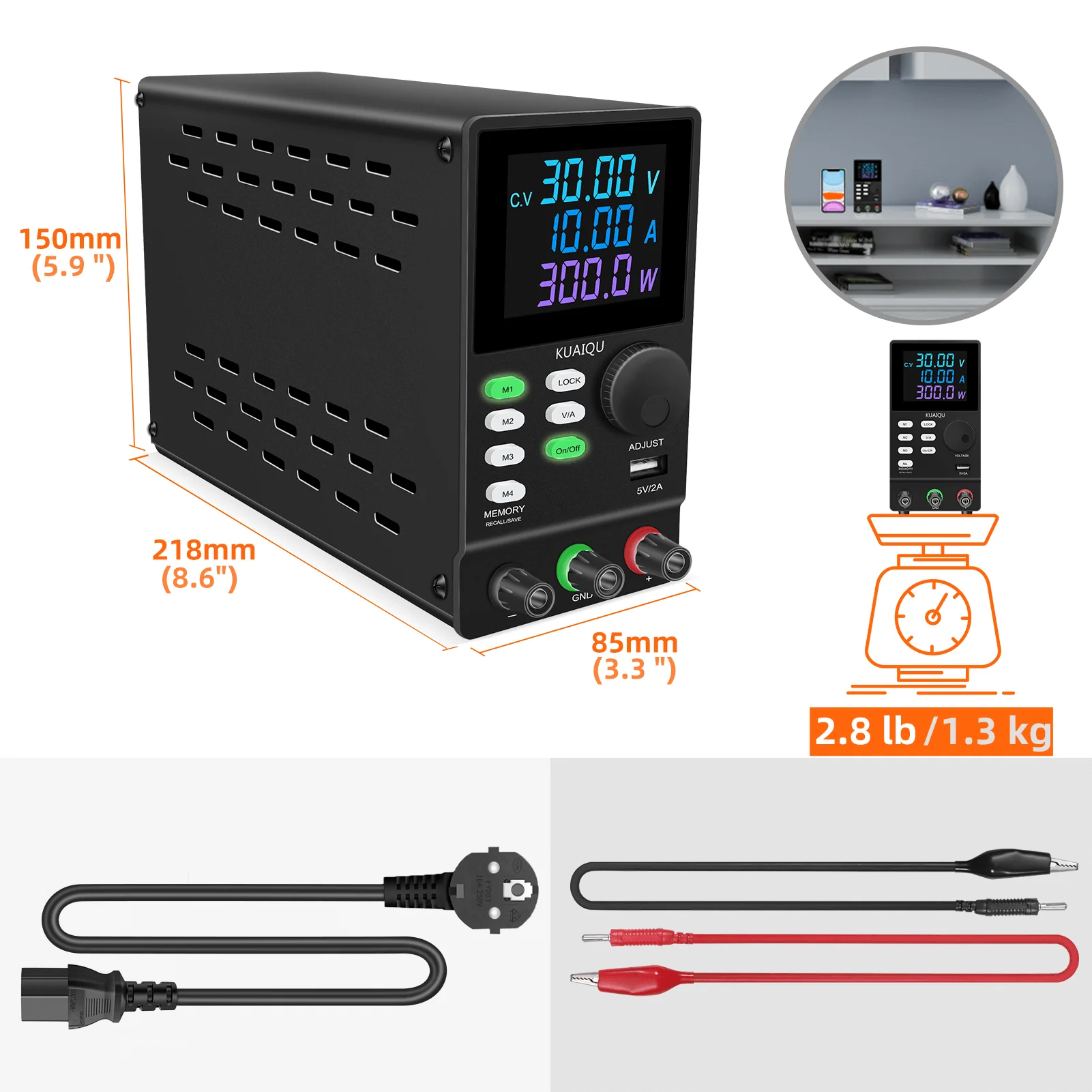 전원 공급 장치, 가변 소스 전압 조정기 안정기, 전자 테스트 스텝 다운 전압용, 60V 5A, 120V 3A