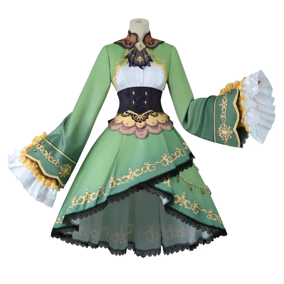 green emerald velvet dress TTIK Anime Fubuki Women's Long Sleeve Dress Green : Amazon.com.be: Fashion