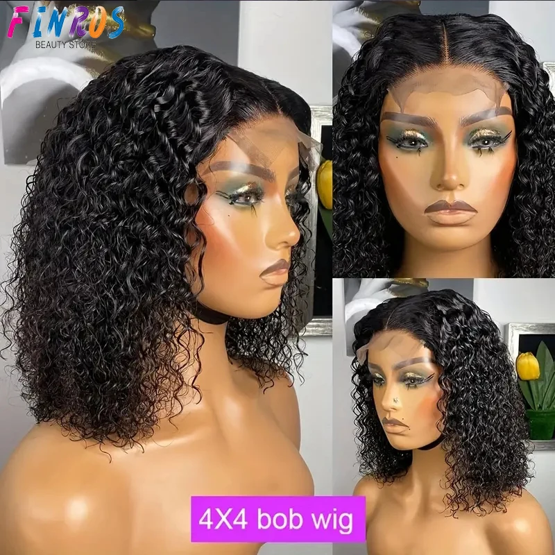 

13x6 short bob human hair wigs Deep Wave Preplucked curly wigs Remy brazilian wigs on sale choice 4x4 lace frontal wigs