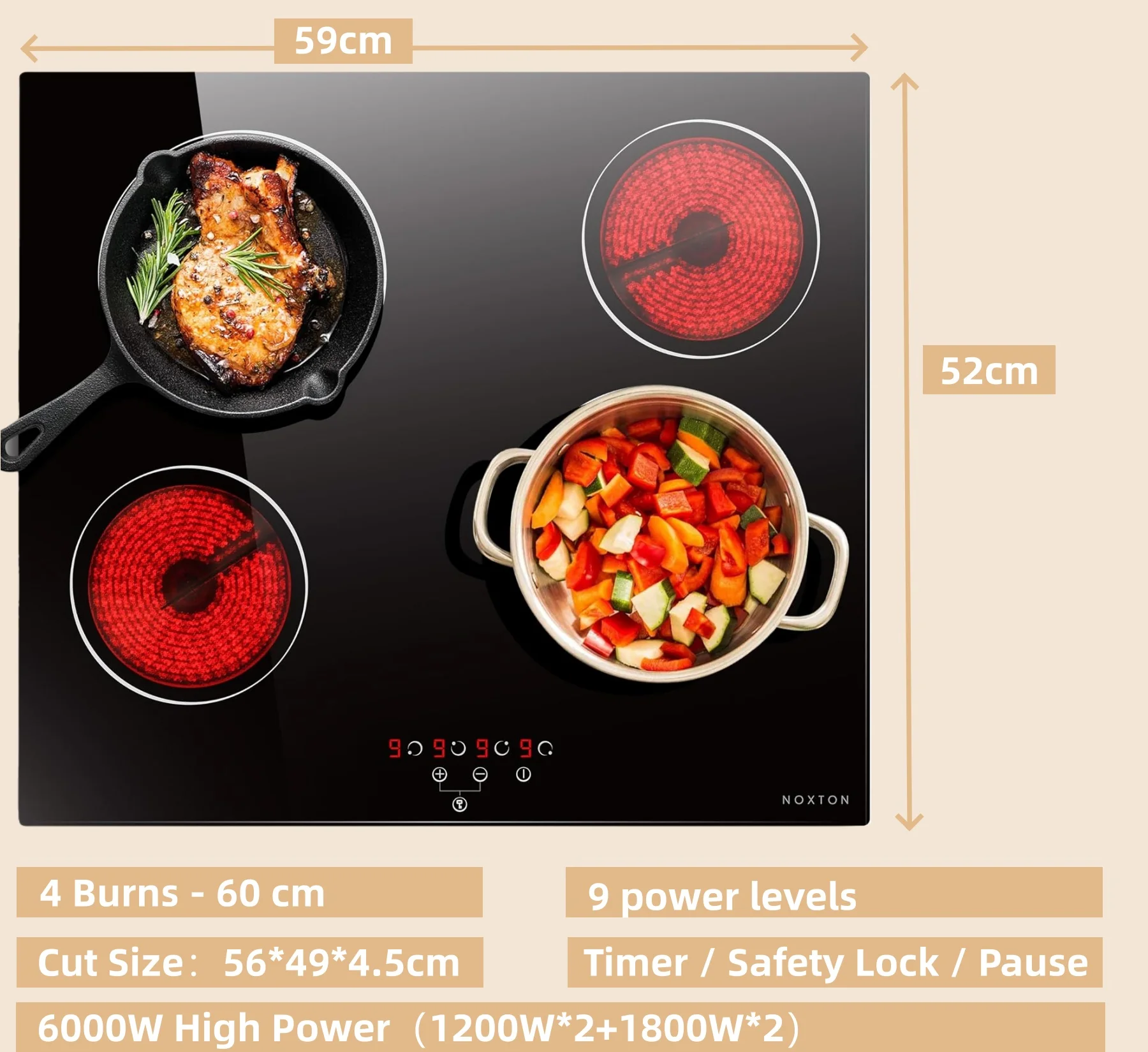 electric ceramic hob