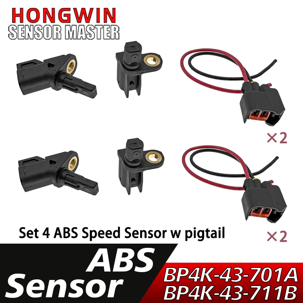 ABS Wheel Speed Sensor Front Rear L/R BP4K-43-701A BP4K-43-711A BP4K-43-711B for Ford Focus Escape C-Max Volvo S60 XC60 S80 V60