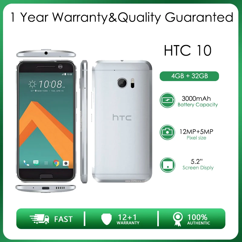HTC 10 M10 Refurbished Unlocked 32GB 4GB RAM LTE Quad core Rear Camera 12MP Free shipping|Cellphones| - AliExpress