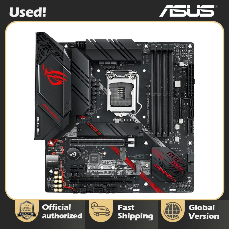 Presa Per Scheda Madre Da Gioco Asus Rog Strix B460-G 1200 Supporta Processori Cpu Pentium Gold E Celeron Di Decima Generazione