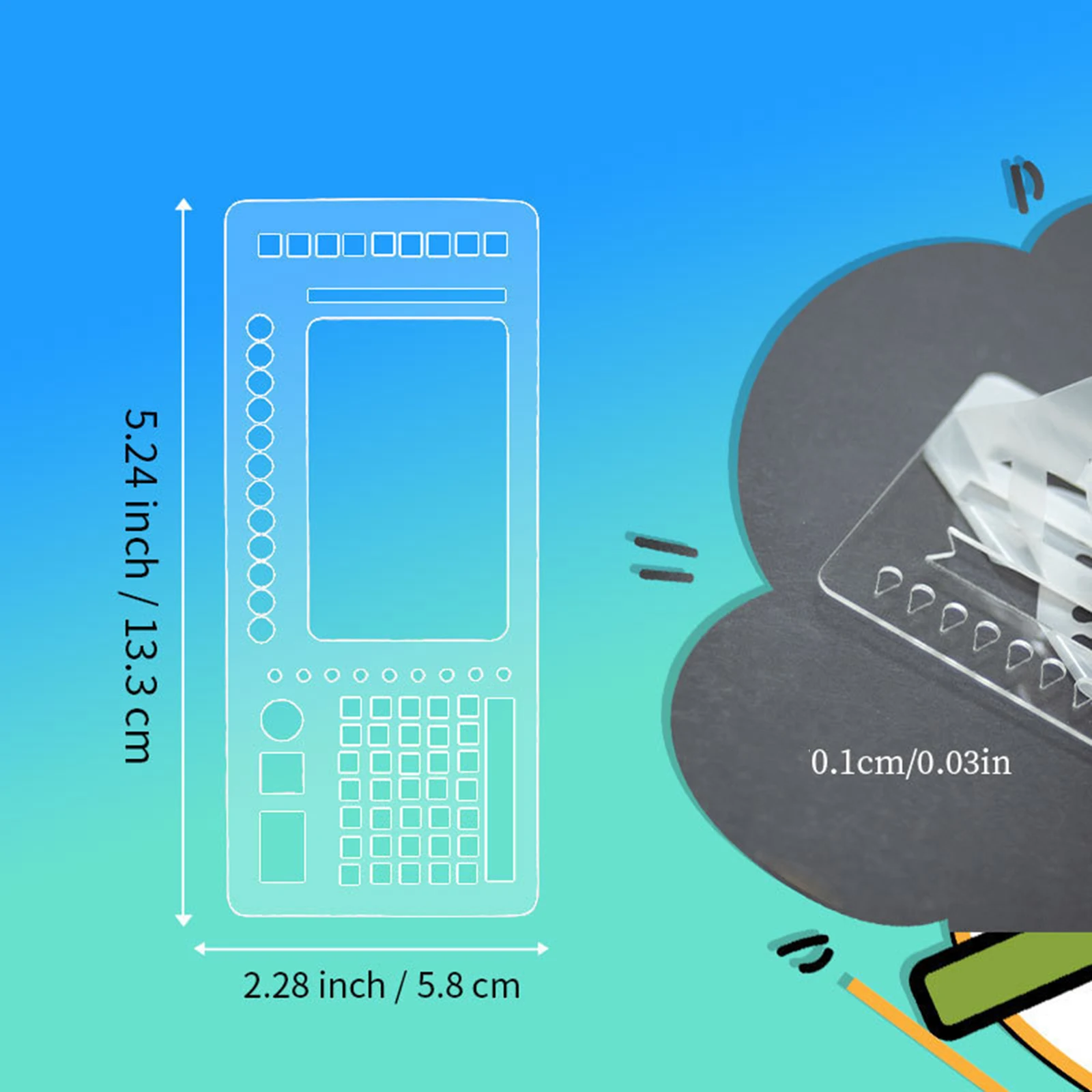 9개 세트 저널 스텐실 플래너 DIY 드로잉 템플릿 노트북 플래너 스텐실 휴일 카드 및 인사말 카드용