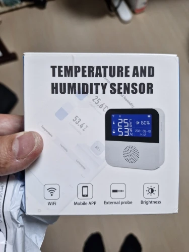 Ruumi USB-termomeeter - Tuya nutikas WiFi temperatuuri- ja niiskusandur LCD-ekraaniga, fotoülevaade