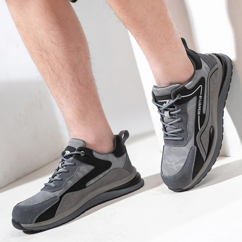 Botas de trabajo transpirables y ligeras para hombre y mujer, zapatos de seguridad cómodos para exteriores, calzado deportivo para el trabajo, novedad de 2023