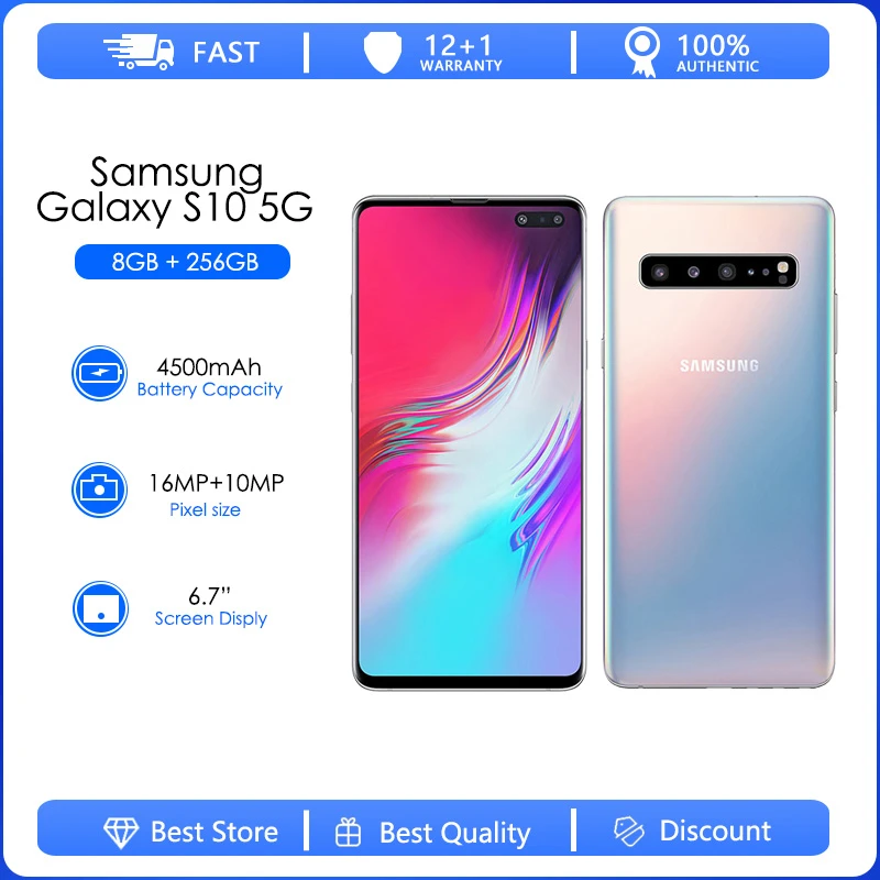 Samsung Galaxy S10 5g Media Markt Samsung Galaxy S10 5G Refurbished Original G977B Single Sim 8GB 256GB