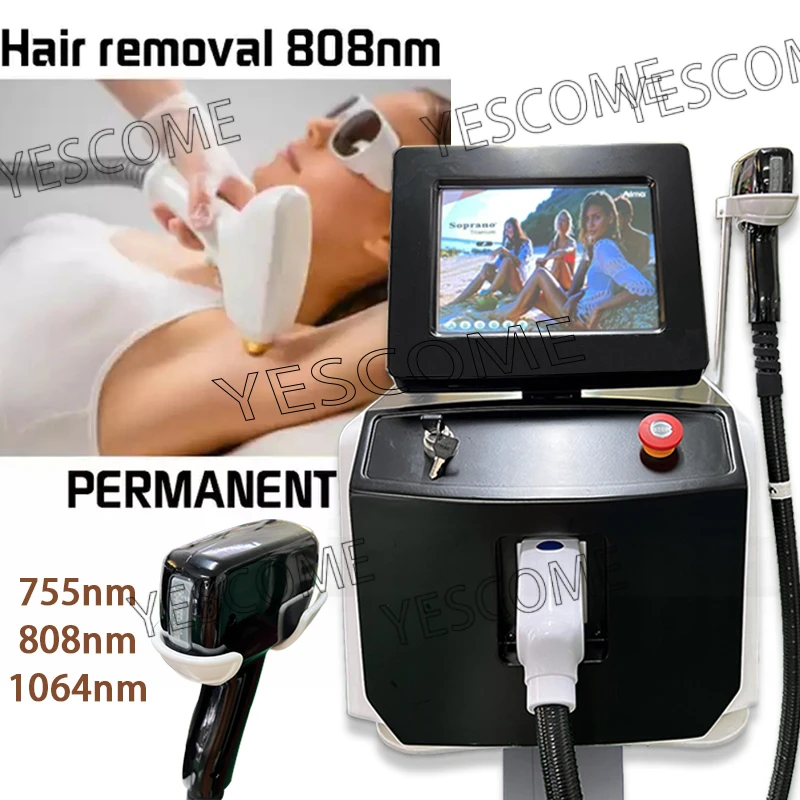 808nm Diode Laser Skin Rejuvenation Painless Machine 2000w For Salon