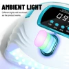 LED Nail Lamp 268W for Gel Nails Dryer Lamp with 57pcs Lamp Beads 4 Timers Professional UV Light for Home Salon Nail Art Tools 4