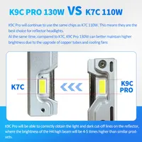 DAWNKNIGHT K9C Pro H7 H4 H11 Led Lamp Bigger Copper Tube Led Lights H1 HB3 9005 HB4 9006 12V For Car Led Headlight Bulb - Image 3