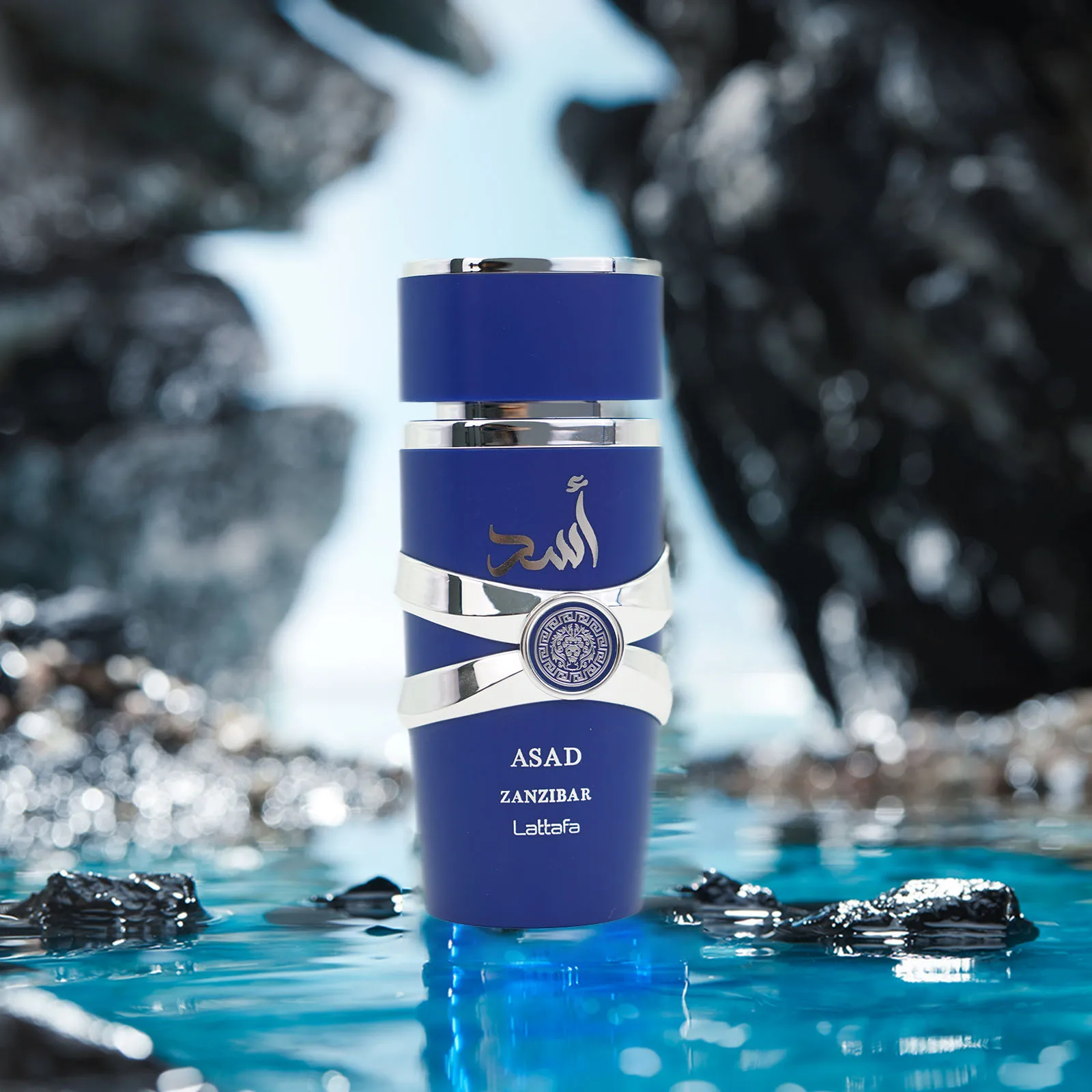 Lattafa Asad Zanzibar Blue Edition For Men Eau de Parfum Spray 3.4