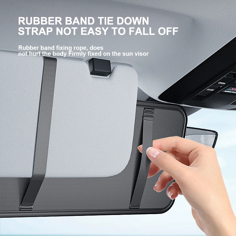 Luxury Pu Leather Car Sun Visor Storage Bag Organizer